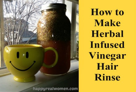 how to make herbal vinegar hair rinse
