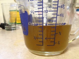 strained infused oil