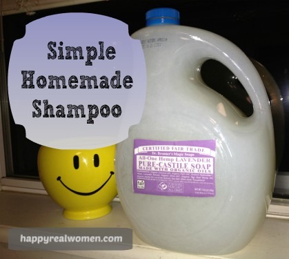 Simple homemade shampoo