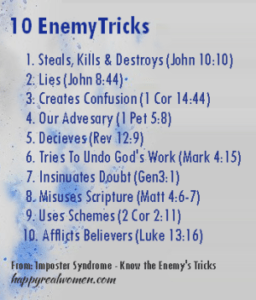 Imposter Syndrome - know enemy's tricks