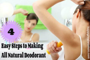 4 easy steps to making all natural deodorant